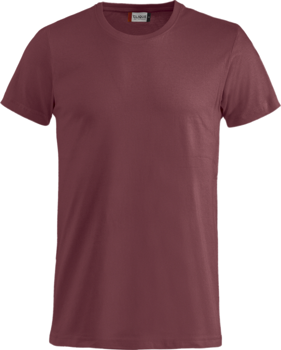 Clique - Basic Bomulds T-Shirt Børn - Burgundy