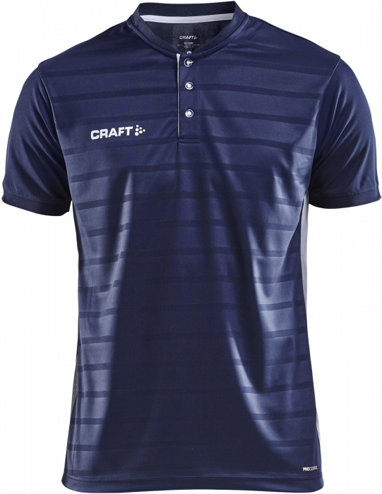 Craft - Pro Control Button Jersey - Azul marino & blanco