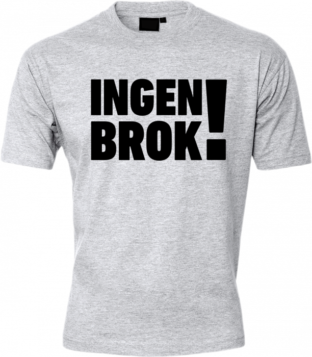 ID - Ingen Brok T-Shirt - Snow Melange & negro