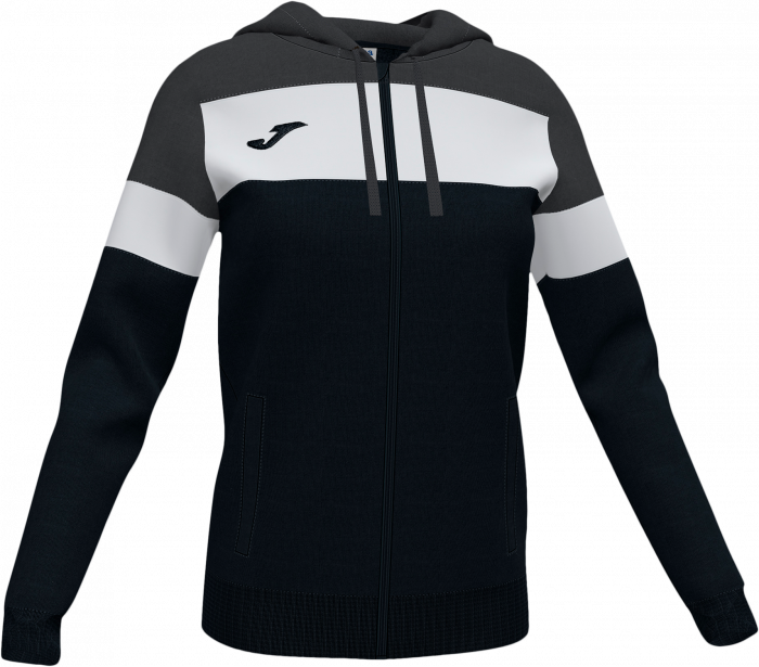 Joma - Crew Iv Sweatshirt With Zipper Woman - Noir & gris