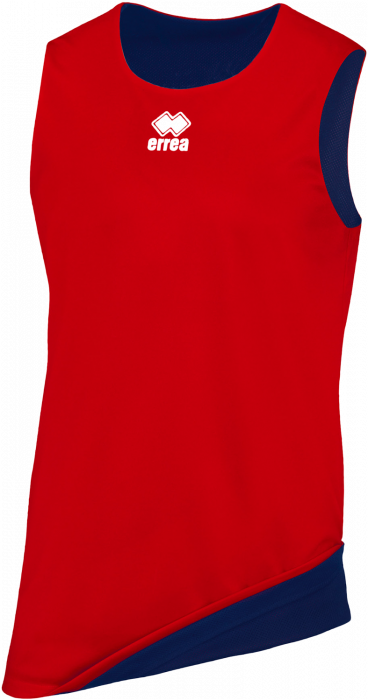 Errea - Chicago Double Basketball Tee - Red & navy blue
