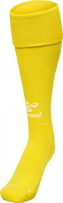 Hummel - Essential Football Socks - Blazing Yellow & vit