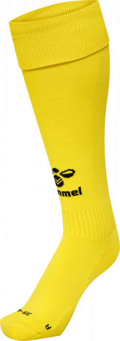 Hummel - Essential Fodboldstrømper - Blazing Yellow & sort