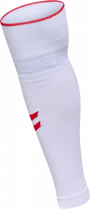 Hummel - Core Fodboldstrømper Uden Fod - Hvid & true red