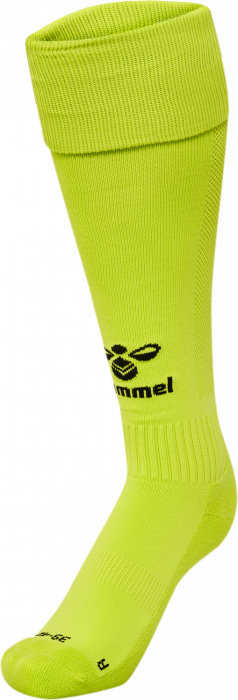 Hummel - Essential Football Socks - Lime & svart
