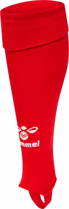 Hummel - Essential Fodboldsokker Uden Fod - True Red & hvid