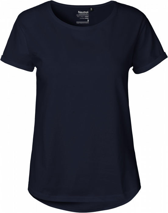 Neutral - Organic Roll Up Sleeve T-Shirt Women - Marinho